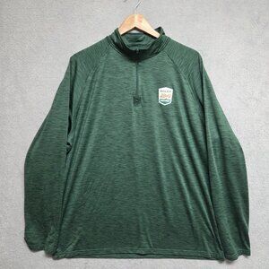 Rolex 24 Pullover Mens XL Green Daytona International Speedway 1/4 Zip Racing